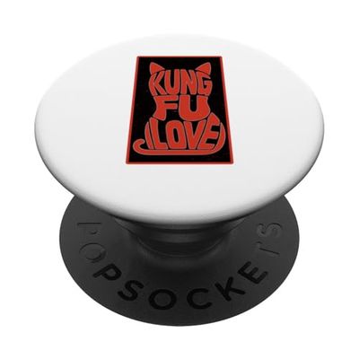 Kung Fu Love Cat PopSockets PopGrip Adesivo