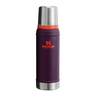 Stanley Classic Legendary Thermos Flask 0.75L - Håller Varm Eller Kall I 20 Timmar - BPA -Fri Termisk Kolv - Läckfast Kaffekolk I Rostfritt Stål - Kolv För Varm Dryck - Diskmaskin Säker - Plum