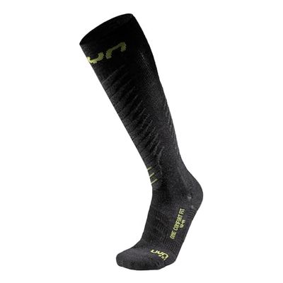 UYN Calze tecniche Ski Comfort One in lana merino senza polsino con supporto ergonomico e tecnologia Zerocuff per trekking