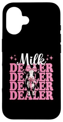 Milk Dealer Dairy Farmer Cow Dairy Farming Girl Mom Coquette Case for iPhone 16