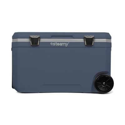 Steamy Cool 70 Roller, Frigoriferi portatile passivo con ruote, 70 Litri, Blu