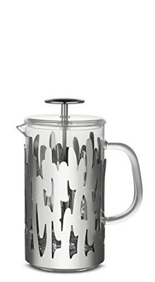 Alessi Barkoffee BM12/8 - Cafetière Presso-Filtre Design en Acier Inoxydable 18/10, Poli