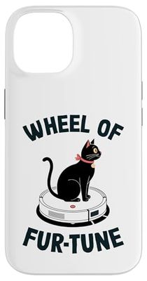 Wheel Of Fur-Tune Robot Vacuum Cleaner Funny Cat Case for iPhone 14