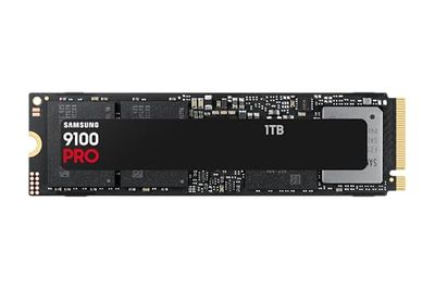 Samsung SSD Interne 9100 Pro, NVMe 2.0 PCIe 5.0x4, Capacité 1To, Vitesse de Lecture jusqu'à 14 800 Mo/s, Les Performances de la Gen5 sur PC et PS5, MZ-VAP1T0BW