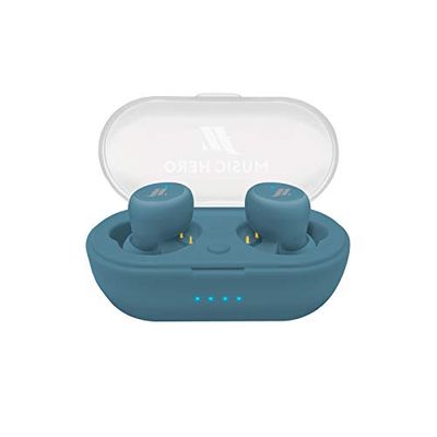 TWS True Wireless Stereo hoofdtelefoon in tube met 300 mAh laadstation, multifunctionele toetsen voor muziek- en oproepbeheer, geïntegreerde microfoon, 4 siliconen oordopjes inbegrepen