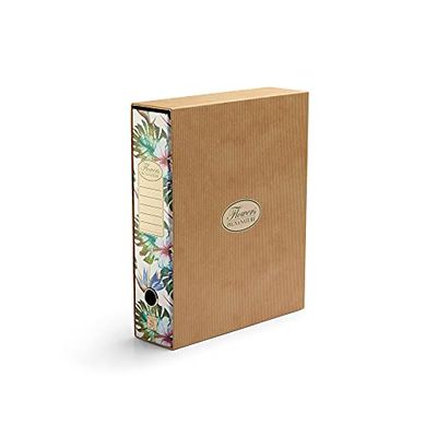 Pigna, Nature Flowers Grabadora de 8 caras, Elegante, diseño floral, profesional, Ideal para Oficina y Estudio, con estuche, tamaño 28,5x33,5x8 cm, Caja de 12 piezas