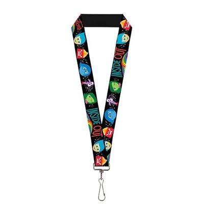 Buckle-Down Unisex-Adult's Lanyard-1.0-Inside Out/Emotion Expressions/Every Day is Key Chain, Multicolor, One Size