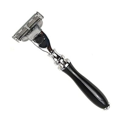 Parker Mach 3 Compatible Razor Black resina handle mod. 111B-M3