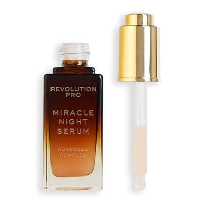 Revolution Pro, Sérum Miracle Night Rescue Advanced Complex, Sérum Visage Nuit, Lisse & Repulpe la Peau, 30 ml - Régénération Nocturne !