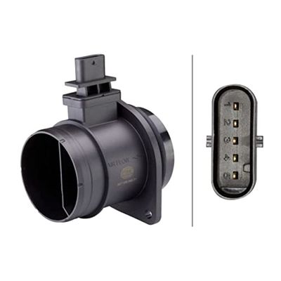 HELLA 8ET 358 095-711 Medidor de la masa de aire - 5polos - Tubuladura