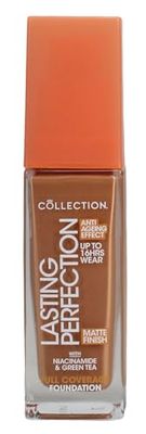 Collection Cosmetics Lasting Perfection Matte Foundation, Full Coverage, Anti-Ageing Effect, 15N Honey Neutral 27ml