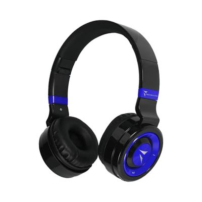 TECHMADE Auriculares inalámbricos Bluetooth 5.0, plegables auriculares sobre la oreja, micrófono incorporado, sonido estéreo, HiFi, auriculares Over Ear, para viajes PC celular| FM Radio, SD Card Slot