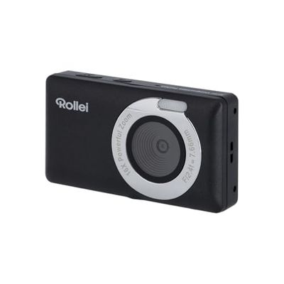 Macchina Fotografica Digitale Nero, Rollei Compactline Pocket Fotocamera Digitale Compatta 2,7K 50MP con Zoom Ottico 16X & Schermo da 2,4" Cámara Digital per Bambini Adolescenti Studenti Principianti
