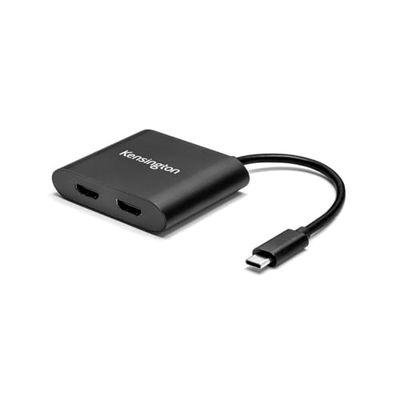 Adaptateur vidéo Kensington - L'adaptateur vidéo USB-C vers double HDMI prend en charge jusqu'à deux moniteurs 4K Ultra HD (K38286WW)