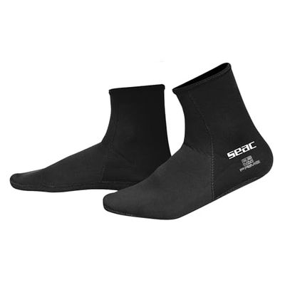 SEAC Prime, Chaussons de plongée en néoprène de 2 mm, doublées de Nylon