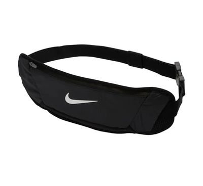NIKE Mixte Challenger 2.0 Sac Banane Taille Ceinture, Vert Huile/Noir/argenté, L