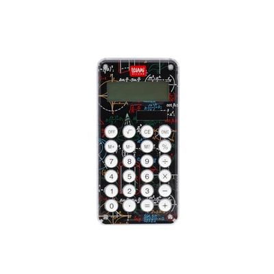 Legami - Calculatrice, système Two Way Power: fournit de l'énergie même en Cas d'absence de lumière, de Poche avec écran à 8 Chiffres, Batterie Incluse LR1130, Dimensions 6,5 x 15 x 1,5 cm, Genius