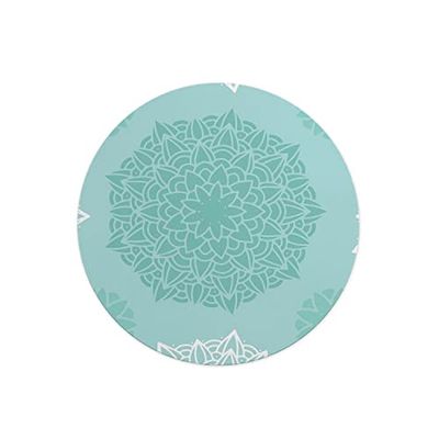 Questo Casa, Ronde digitaal bedrukte muismat, antislip onderkant, voor kantoor en thuis, diameter: 22 cm