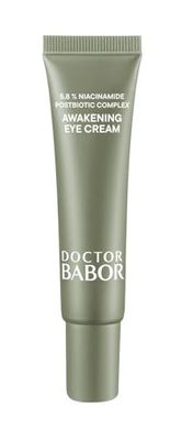 DOCTOR BABOR Microbiomic Awakening Eye Cream (15 ml) - Crème pour les yeux végétalienne pour cacher les gonflements des yeux - Soin professionnel des yeux pour un contour des yeux éclatant