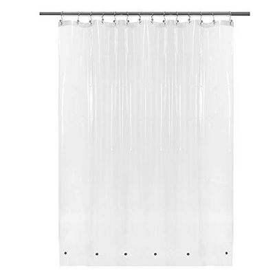 Tenda da doccia trasparente, 82 x 188 cm (larghezza x lunghezza), con ganci e magneti gratuiti, resistente alla muffa e alla muffa, antibatterico, impermeabile, atossico, ecologico, senza PVC,