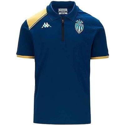 Kappa Acrem AS Monaco 23-24, polo, blauw/geel, L, heren