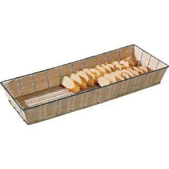 Stalwart F761 Whicker Metal Frame Basket, 600 mm x 200 mm x 80 mm