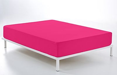 Hoeslaken, kauwgom, voor bedden met 200 cm hoogte 28 cm, 50% katoen/50% polyester, draaddichtheid 144, gewicht: 115