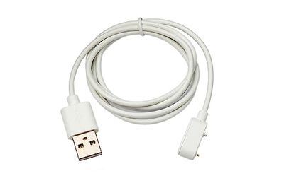 SYSTEM-S Cavo USB 2.0 100 cm Cavo di ricarica per Oppo Band 2 Smartwatch in bianco