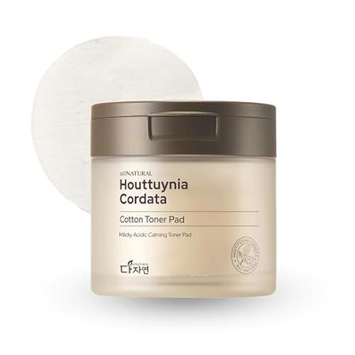 All Natural Houttuynia Cordata Ansiktstoner bomullsskivor 60 st