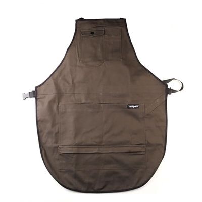 Termix Tablier de coiffure professionnel robuste avec fermeture à clip et ruban réglable, plusieurs espaces pour outils, beige (000602)