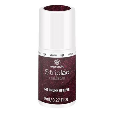 alessandro Striplac UV-nagellack Drunk of Love – skonsamt och långvarigt – enkel borttagning tack vare Peel-Off-tekniken – vegansk och djurförsöksfri – 8 ml