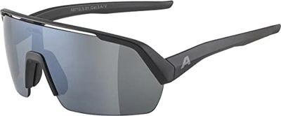 ALPINA Unisex - Adultos, TURBO HR gafas deportivas, black matt/black, One Size