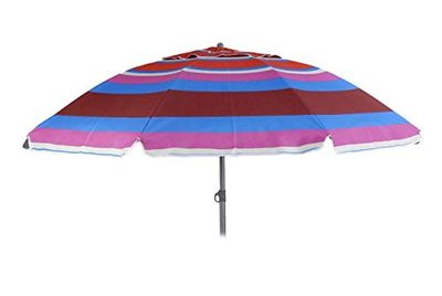 Safari Parasol policot.Rayas con prot.UV; ventil. 160 cm 43312