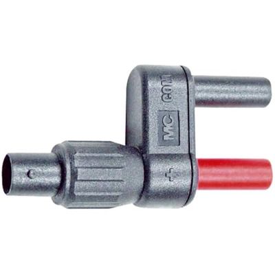 Stäubli 9410417721 SW XF-SS/4 - Adattatore di misura BNC femmina 4 mm, colore: Nero, Rosso