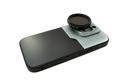 SYSTEM-S ND Vario Filtro 37 mm da 2 a 400 densità neutra con custodia per iPhone 15 Pro