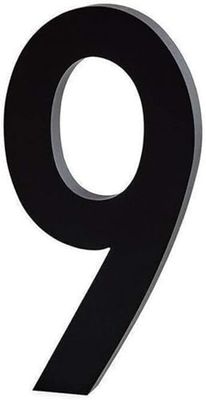 Design Letters Numéros de porte de 0 à 9 | Chiffres de maison flottants en aluminium | Parfait pour la décoration murale dans la maison, le bureau | Panneaux de maison modernes montés avec vis / robinet adhésif | Lettres de maison pour rue/adresse