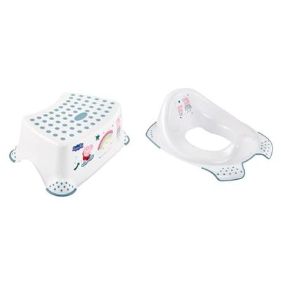 keeeper Cambiador Winnie The Pooh, para Mesa, Superficie cómoda, Fácil de Limpiar, Amelia, Blanco + Organizador Colgante, 4 l, Recipiente Resistente a los arañazos, Adecuado para pañales y cosméticos