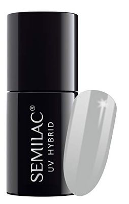 Semilac UV Hybrid Nail Polish, Number 183, 7 ml, Grey Pepper