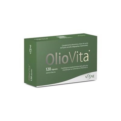 Vitae Oliovita 120 cápsulas | Espino amarillo (rico en omega7) | Hidratación y Nutrición de la piel | Sequedad | La Revolución de la Hidratación