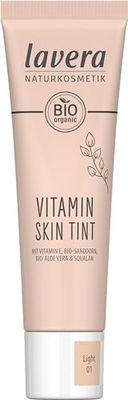 lavera Vitamin Skin Tint Light 01 - Foundation for a fresh complexion - conceals fine imperfections - perfects the skin - natural finish - vegan - natural cosmetics - 30 ml