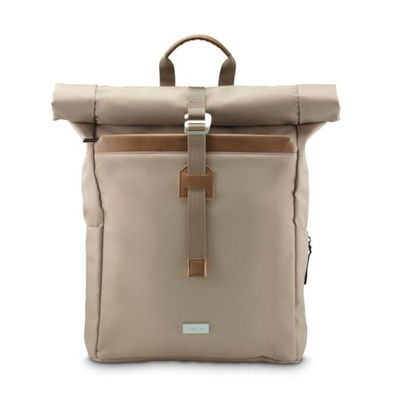 Hama Laptop Backpack 16.2 Inch (Laptop Bag, Tablet 12.9 Inches, 29 L, Functional, Roomy, Large, Multiple Compartments) Beige, Beige, 26 l, Business