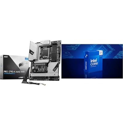 MSI Pro Z790-A Max WiFi Carte Mère + Intel® Core™ i7-14700K Desktop Processor 20 Cores