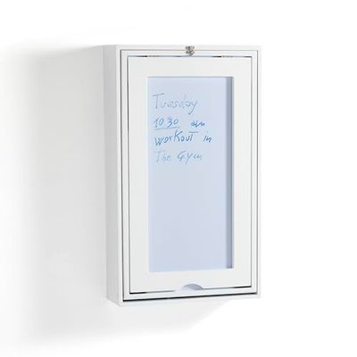 Wink Design Hangkast met tafel/bureau, mat wit, H 82 x 48 x 15 cm, TAV + D 145 x 48 x 15/91 cm