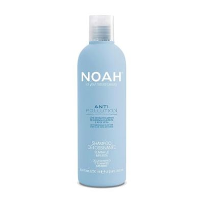 NOAH Anti-Pollution Detox Shampoo – Deep Cleansing & Purifying Formula with Moringa & Aloe Vera, Removes Impurities, Restores Volume & Shine, Sulphate-Free, Gentle for All Hair Types - 250ml