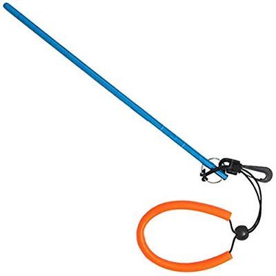 Scuba Choice Scuba Diving 13" Aluminium Lobster Tickle Pointer Stick met meting en draagkoord, blauw