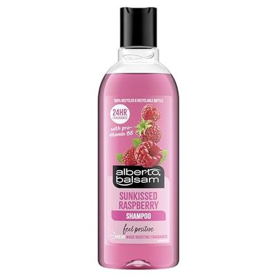Alberto Balsam Sunkissed Raspberry Shampoo - 300ml - 24HR Fragrance - Pro-Vitamin B5 - All Hair Types