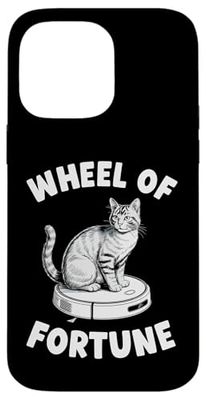 Wheel Of Fortune Robot Vacuum Cleaner Funny Cat Case for iPhone 14 Pro Max