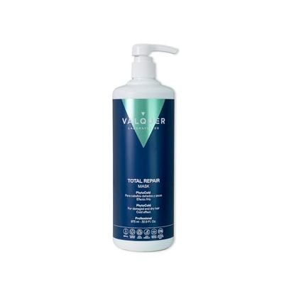 Valquer Masque capillaire glace. Masque capillaire Total Repair effet glace. Sans sel, sans silicones et sans sulfates. Cheveux abîmés et secs. Végétalien -1000 ml