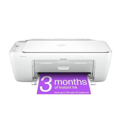 HP DeskJet 2810e All in One Printer | Perfect for Home | Colour | Wireless | Print, Scan & Copy | 3 Months of Instant Ink included Easy Setup & Reliable Wi-Fi | White