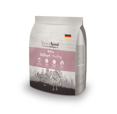 Venandi Animal Cibo Secco Premium per Gatti | per Giovani Cacciator 0.3 kg | Senza Cereali con Tanta Carne Fresca, 300 g